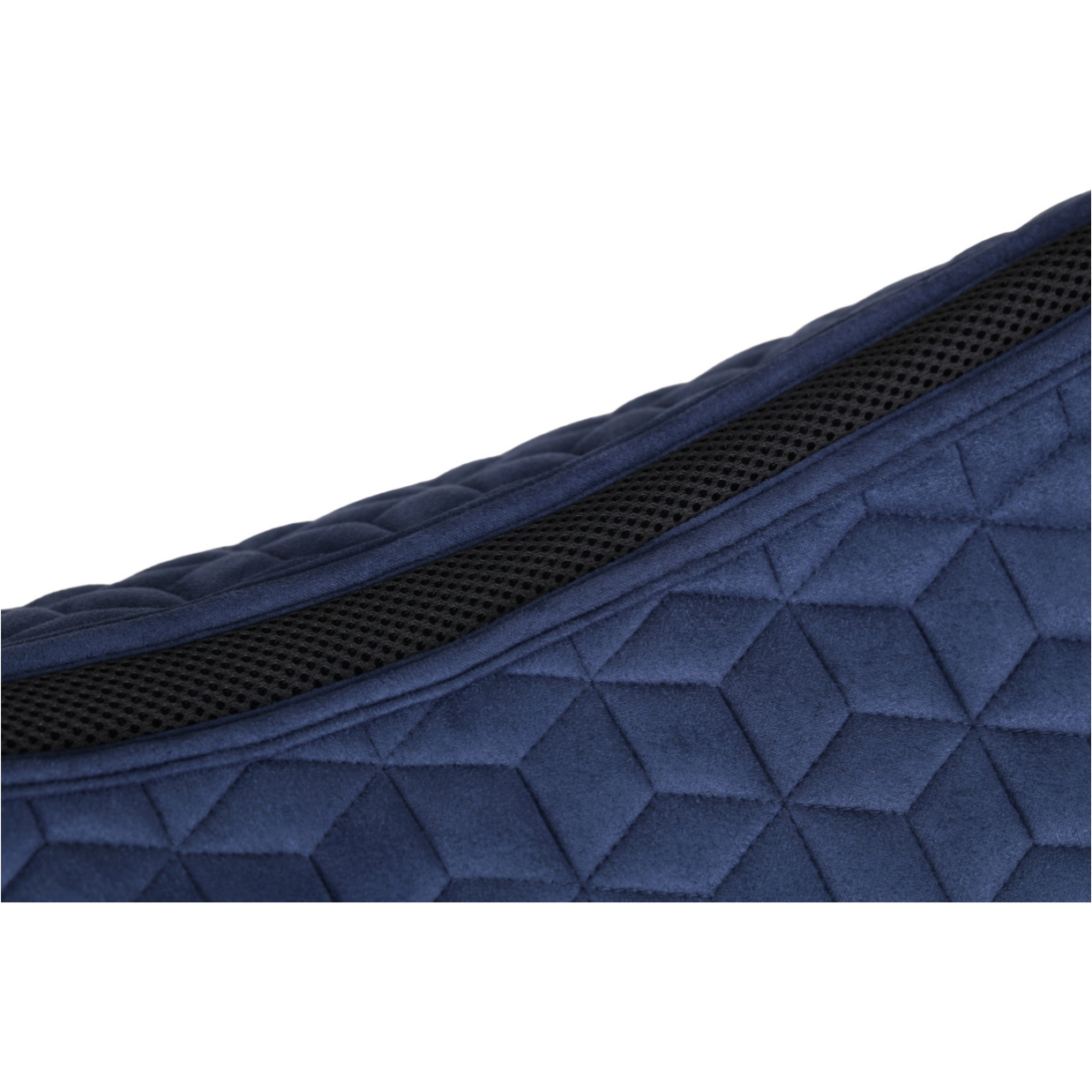2026 WeatherBeeta Suede Elite Air-Tec Jump Shaped Saddle Pad 1030347 - Navy